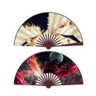 Ventiladores dobráveis Tokyo Ghouls Anime Handheld Cloth Bamboo 10cm