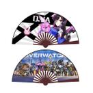 Ventiladores dobráveis Ventiladores portáteis Ventilador manual Anime Overwatch DVA x2