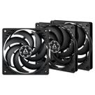 Ventiladores para PC ARCTIC P12 Slim PWM PST (pacote com 3) 120 mm pretos