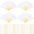Ventiladores portáteis dobráveis Helimoto White Paper 24 PCS Ventiladores portáteis dobráveis Helimoto White Paper 24 PCS