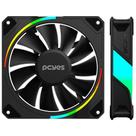 Ventoinha Cooler Fan Pcyes Para Refrigerar Gabinete Gamer Sanguer Frio Black Vulcan 120mm Led Argb