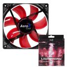 Ventoinha Gamer Para Gabinete Aerocool 120mm 12V Com Iluminação Translúcida Led Vermelho Lightning