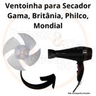 Ventoinha para motor de secador GAMA, BRITÂNIA, PHILCO Ventoinha para motor de secador GAMA, BRITÂNIA, PHILCO