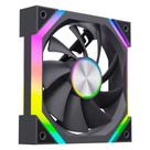 Ventoinha Rise Mode Magneto X Reverse, 120mm, ARGB, Preto - RM-MAX-ARGB-B-RV