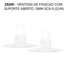 Ventosa De Fixação Com Suporte Aberto 5mm Sca-5 2un Soma Ventosa De Fixação Com Suporte Aberto 5mm Sca-5 2un Soma