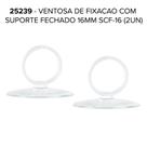 Ventosa De Fixação Suporte Fechado 16mm Scf-16 (2un) Soma Ventosa De Fixação Suporte Fechado 16mm Scf-16 (2un) Soma
