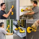 Ventosa Dupla Amarela Vidro Suporte Fixação Pesada Retira Vidro Recolocação Cerâmica Piso Ferramenta Ventosa Dupla Amarela Vidro Suporte Fixação Pesada Retira Vidro Recolocação Cerâmica Piso Ferramenta