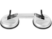 Ventosa dupla de aluminio, 1 pc // mtx