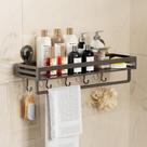 Ventosa Shower Caddy CIBOTIES de 30 cm com ganchos à prova de ferrugem