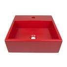 Venturi cuba apoio quad c/ base gold 40x40 cm vermelha
