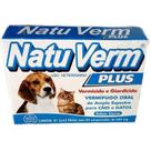 Vermicida e Giardicida Natu Verm Plus 660mg 4Comprimidos Sabor Carne