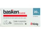 Vermífugo Basken Plus 20 para Cães Médios e Gatos 1 Comprimido Para cada 5Kg Cx com 4 comp. Konig