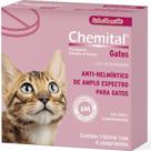 Vermífugo Chemital para Gatos 4 Comprimidos