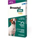 Vermífugo Elanco Drontal Plus Sabor Carne para Cães 10Kg - Embalagem com 4 Comprimidos