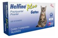 Vermífugo Helfine Plus Gatos 2 Comprimidos Praziquantel Cat