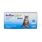 Vermífugo Helfine Plus Gatos Agener União 2 Comprimidos