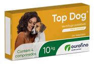 Vermifugo Ouro Fino Top Dog 10kg 4 Comprimidos - ourofino