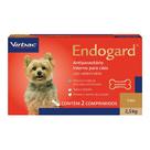 Vermífugo Virbac Endogard Para Cães Até 2.5Kg 2 Comprimidos