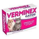 Verminex Gatos Vermifugo Oral de Amplo Espectro C/4 Comp Verminex Gatos Vermifugo Oral de Amplo Espectro C/4 Comp