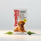 Vermitril Filhotes Tripla Ação 4 Comprimidos Antiparasitário para Cães Pulgas, Carrapatos e Vermes