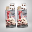 Vermitril Gatos 8 Comprimidos Mastigáveis 4 em 1 Anti Pulgas, Carrapatos, Vermes e Sarnas