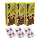 Vermitril Max Ação 4 em 1 Antipulgas, carrapatos, vermes e sarna 12 Comprimidos para Cães de até 30kg