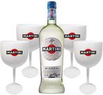 Vermouth Martini Bianco 750ml + 4 Taças de Acrílico
