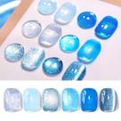 Verniz de unhas em gel Born Pretty Blue Series 6 cores 7 mL
