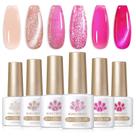 Verniz de unhas em gel Born Pretty Pink Series 7mL (x6)