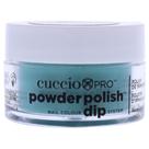 Verniz de unhas em pó Cuccio Colour Jade Green 15mL