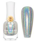 Verniz de Unhas MIZHSE Holográfico Prata com Glitter - 15ml