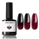 Verniz em Gel Modelones - Vermelho Bordô com Efeito Camaleão - 15ml