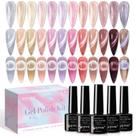 Verniz em Gel para Unhas SUPWEE Crystal Cat Eye - 12 Cores de 7ml com Ímã