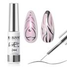Verniz em Gel RARJSM - Prata Metálica 8ml - Efeito Espelho Cromado