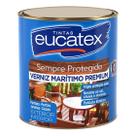 Verniz Marítimo Premium Eucatex Brilhante Uso Geral Proteção Acabamento para Madeira 900ml