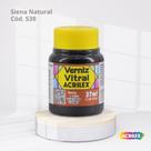 Verniz Vitral Tinta Para Vidro com 37ML cor Siena Natural Fumê cód. 539