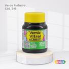 Verniz Vitral Tinta Para Vidro com 37ML cor Verde Pinheiro cód. 546