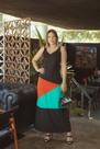 Vest longo alça tricolor