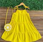 Vestidinho amarelo veste até 5 anos