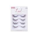 Vestidinho preto de cílios postiços KISS Lash Couture, 12 mm, 4 pares