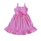 Vestidinho rosa listrado