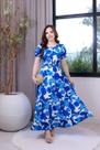 Vestido 3d Chemise Estampado Longo Terra Prometida Cor:AzulTamanho:G