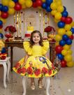 Vestido A Bela e a Fera Temáticos Kids