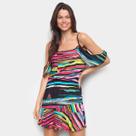 Vestido Água Viva Curto Ciganinha Tie Day Vestido Água Viva Curto Ciganinha Tie Day