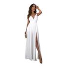 Vestido Alça Longo Fenda Lateral Madrinha Festa Casamento Vestido Alça Longo Fenda Lateral Madrinha Festa Casamento