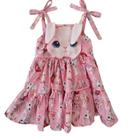 Vestido alcinha doceria coelho páscoa 3D delicado Tamanho:1 anoCor:Rosa Vestido alcinha doceria coelho páscoa 3D delicado Tamanho:1 anoCor:Rosa