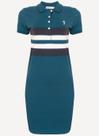 Vestido Aleatory Listrado Inspired Azul