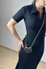 Vestido Anarruga manguinha e gola
