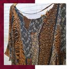 Vestido animal print Tecido viscose