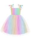 Vestido Arshiner para crianças e meninas Rainbow Tulle Tutu Party de 2 a 3 anos